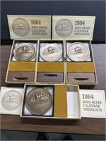 4) JD Desk Calendar Medallions, 1984