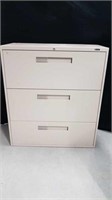 THREE DRAWER LATERAL FILE CABINET