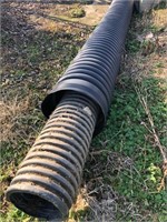 20' Black Corrugated Pipe & Other Pipe Inside