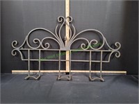 32"x18" Heavy Iron Wall Coat Rack