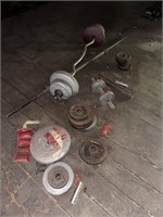 Assorted Weights; Located In Attic