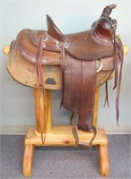 Antique Western Saddle, Lichtenberger-Ferguson