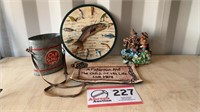 FISHING DECORATIONS-FISH CLOCK