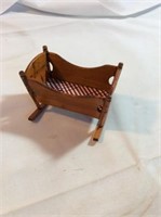 Doll house furniture baby cradle