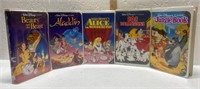 VHS lot of 5 Walt Disney-