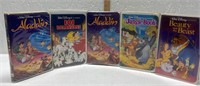 VHS lot of 5 Walt Disney classic-