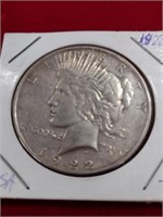 1922-D Peace Dollar Coin