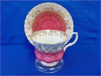 Royal Albert Tea Cup & Saucer Regal Series Pink