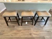 THREE (3) COUNTER STOOLS