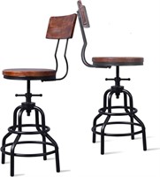 Diwhy Industrial Vintage Bar Stool,Kitchen Counter