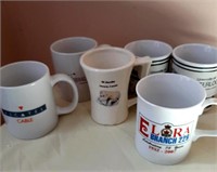 Assortment of local area mugs