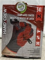 Hand Crew Foam Latex Coated Gloves M
