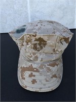 F1) Marine Issue Desert Camo Hat, No Smoking/Pets,