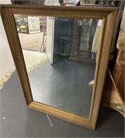 Vintage Gold Painted Wood Wall Mirror