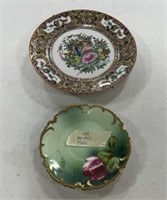 Two Hand Painted Porcelain Plates