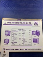 Vintage Sams Photofact Folder No 765 TVs