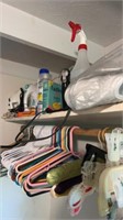 Ironing board, irons, hangers, starch more