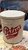 Patsy original large tin, candles