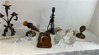 Large Lot of Candleholders, Wall Pockets, & More