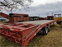 GOOSE NECK BRAND TRAILER W TITLE 98 YR 8X33 W RAMP