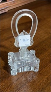 Czechoslovakia Cut Glass Perfume Bottle