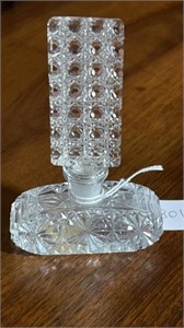 Czechoslovakia Cut Glass Perfume Bottle