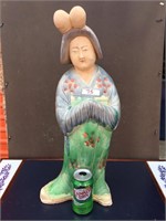 Handpainted Ceramic Asian Woman Statue "22