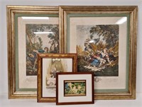 Litho Framed, Antique Picture, Boucher Prints