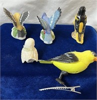 Bird figurine lot