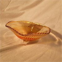 Iridescent Marigold 3-toed Toed Candy Dish