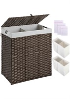 $80 110L Laundry Hamper with Lid