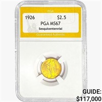 1926 Sesquincentennial $2.50 Gold Quarter Eagle
