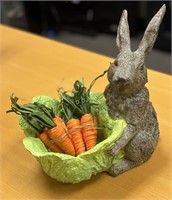 Bunny W/Cabbage And Carrots Decor Lot