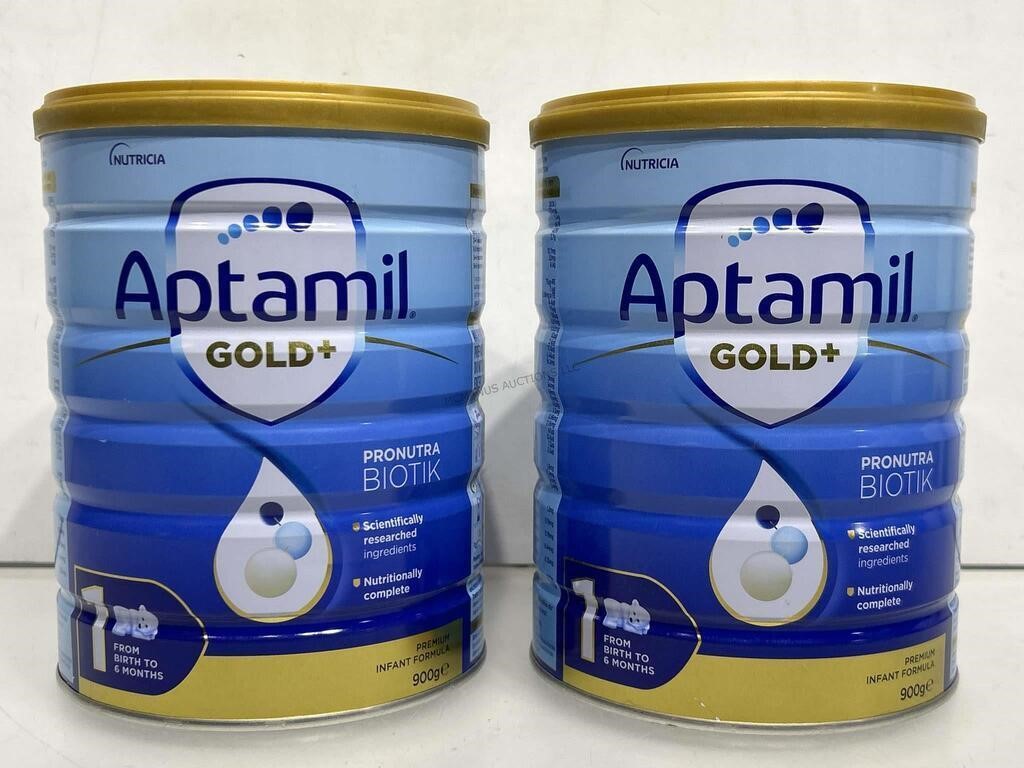 2 cans aptomil gold. Nutricia powdered formula.