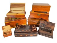 Various Wooden Boxes