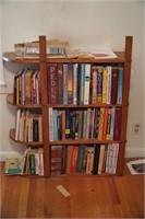 Mid Century Curved Side Book Shelf w/ Asst Books