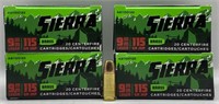 (OO) Sierra 9mm Luger Centerfire Cartridges