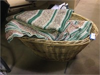 Basket of rugs