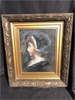 Appears to be oil painting on board not sure of
