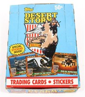 1991 TOPPS DESERT STORM TRADING CARDS & STICKER PA