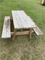 Picnic table  6 ft.,   Treated lumber. Solid