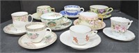 (W) China Teacup And Saucer Lot Includes Florals