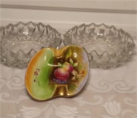 Vintage Hand Painted Ashtray from Japan & 2 Other