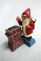 Cast Iron Santa Bank 6"T