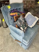 BLUE ROCKER RECLINER