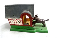 Cast Iron Donkey Bank 8"L