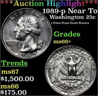 ***Auction Highlight*** 1989-p Washington Quarter