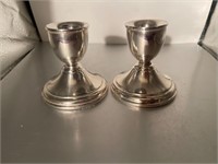 2 Sterling candle sticks
