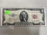 1953-A $2 CURRENCY RED SEAL NOTE