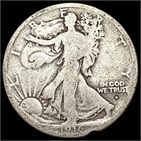 1916-D Walking Liberty Half Dollar NICELY